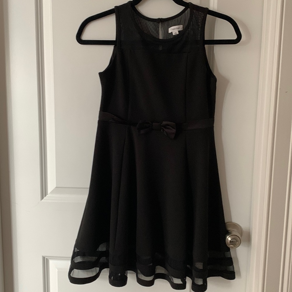 Girls Calvin Klein black dress size 12